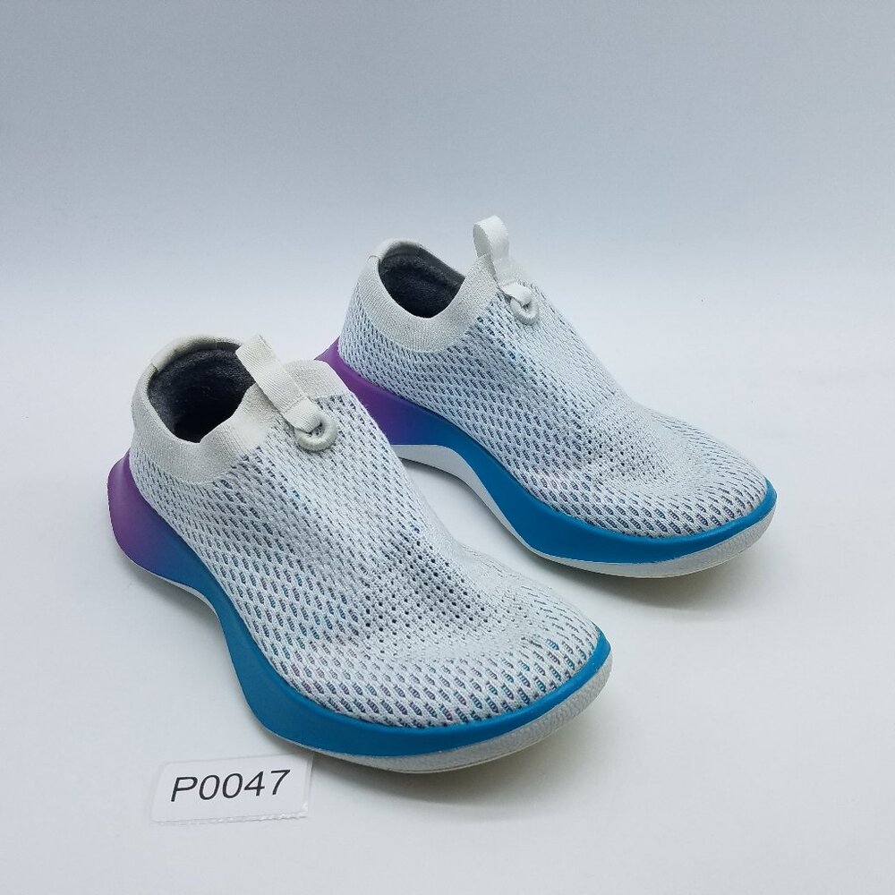 Allbirds TD Tree Dasher Women's Size 6 Slip On Running Shoes White Blue Purple